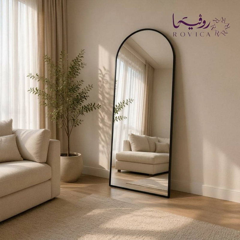 مرآة الهبه بإطار أسود  Rovica