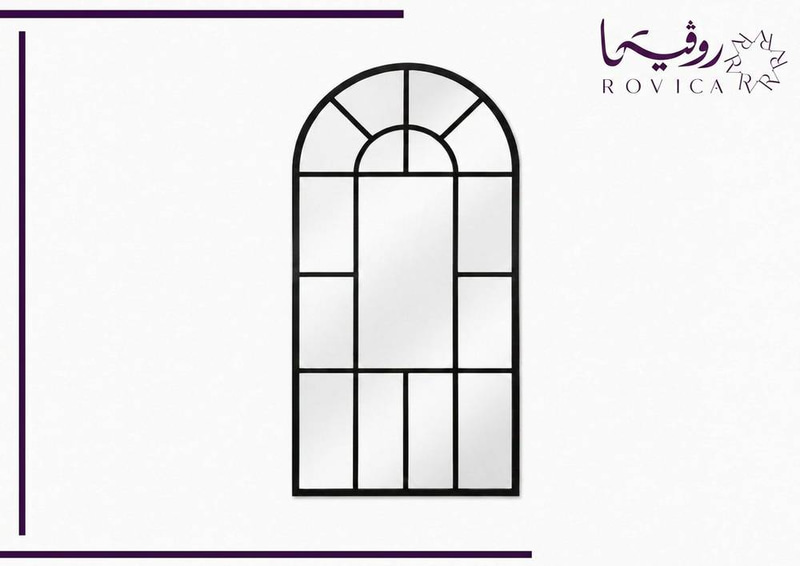 مرآة عصري خشبي بإطار خشبي  Rovica