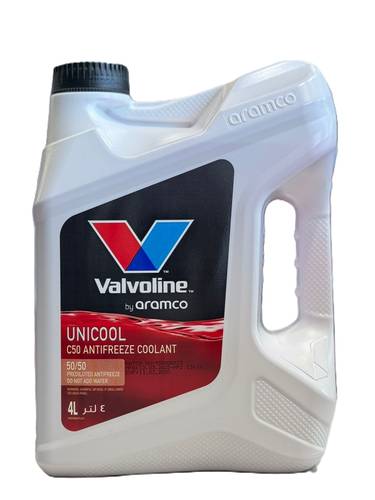 Valvoline By Aramco Antifreeze Coolant Red 5/50 4l/ فالفولين ماء رديتر جاهز للاستخدام