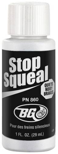 BG Stop Squeal | Professional Noisy Brakes Treatment - 1 Fl. Oz. (29 mL)
