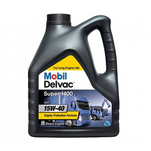 Mobil Delvac Super 1400 | 15W-40 High Performance Diesel Engine Oil - 5L
