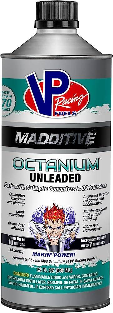 معزز ومحسن أوكتان بنزين خالي من الرصاص - 946 مل /VP RACING OCTANIUM RACING FUEL ADDITIVE  946ML