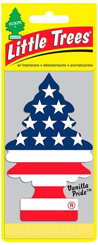 Car-Freshner Little Trees Vanilla Pride USA  - 1pc