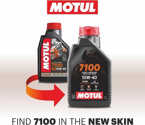 Motul | 7100 4T 10W-40 Fully Synthetic Motorcycle Oil Case - 1L (12 Bottles)