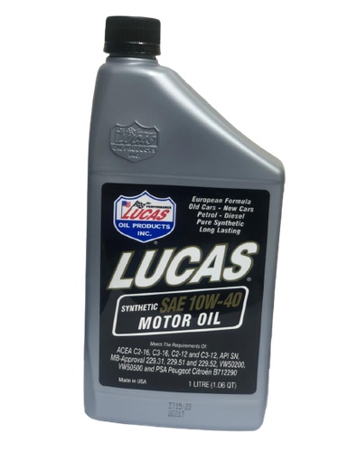 LUCAS | 10W-40 Synthetic Motor Oil - 1L