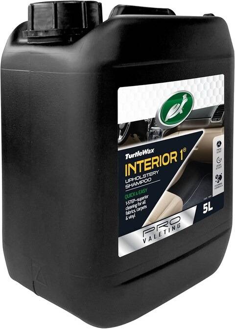 TURTLE WAX | PRO VALETING INTERIOR 1 UPHOLSTERY SHAMPOO - 5L