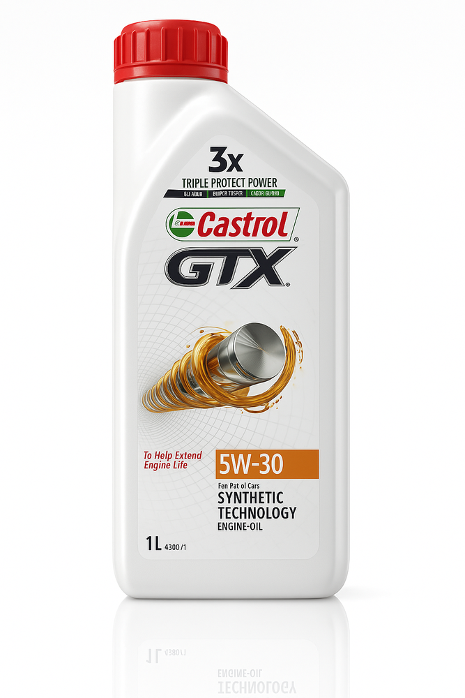 كاسترول | زيت محرك GTX 5W-30 تخليقي بالكامل – 1 لتر
