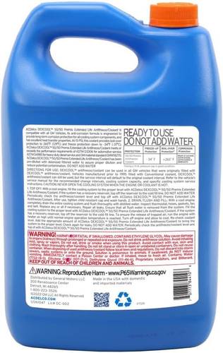 AC DELCO DEX- COOLANT RED 50/50 4L (USA)