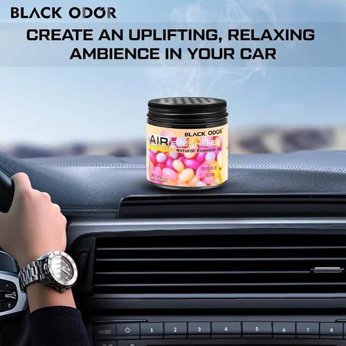 AGC BLACK ODOR BUBBLE GUM GEL 180GAGC | جل معطر السيارة الأسود | برائحة علكة الفواكه | 180 جم
