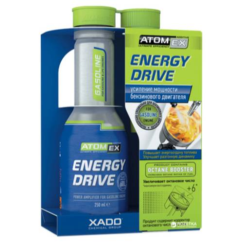 XADO ATOM EX | Energy Drive Gasoline Power Amplifier & Octane Booster - 250mL