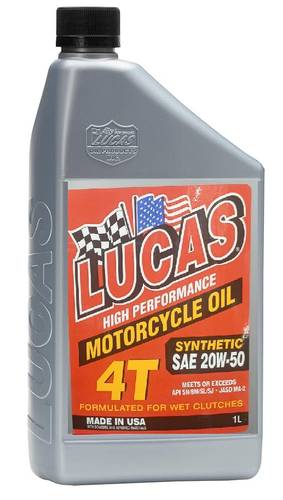  Lucas | High Performance Synthetic 4T 20W-50 Motorcycle Oil - 946 ml
