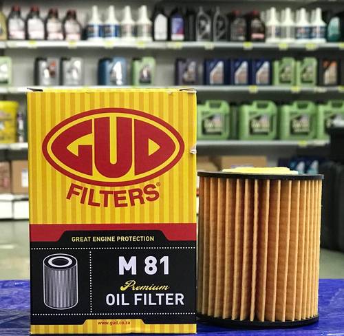 GUD's Premium Oil Filter, the M81 cartridge filter replaces Toyota part numbers 04152-31080 and 04152-38010.