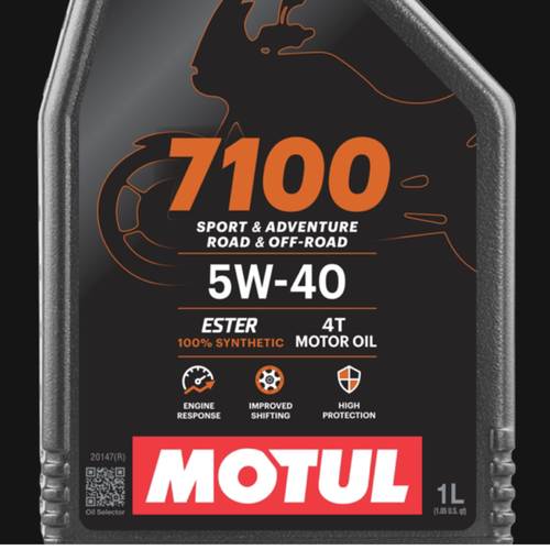 Motul | 7100 4T Motorcycle Motor Oil 5W-40 100% Synthetic - 1L