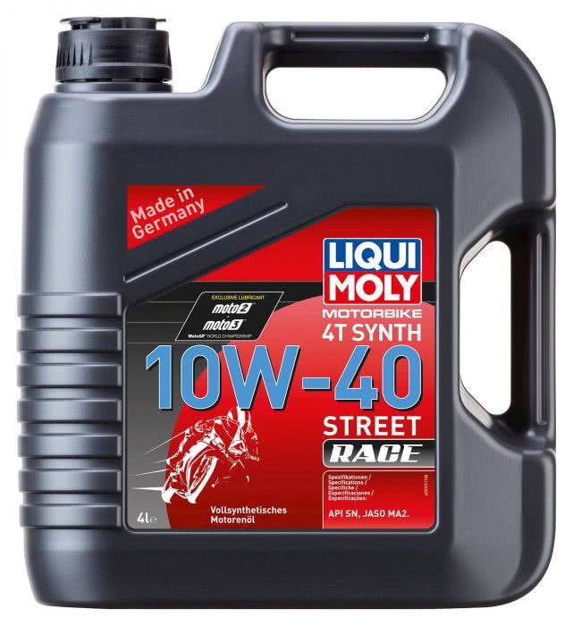 ليكوي مولي | زيت محرك دباب 10W-40 تخليقي بالكامل 4T ستريت ريس 4 لتر.