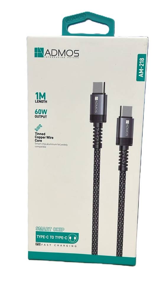 AGC.ADMOS SMART CABEL TC-TC AM218/شاحن جوال ضمان تشغيل