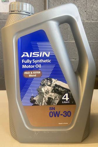AISIN | 0W-30 Fully Synthetic Motor Oil with PAO & Ester - 4L