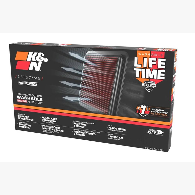 K&N | High-Flow Replacement Engine Air Filter for Ford Edge, Taurus, Explorer & Lincoln Models - (2007-2026)