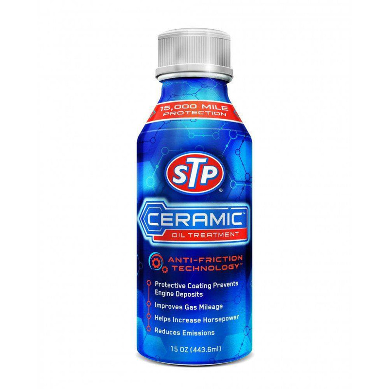 STP CERAMIC OIL T22REATMENT 15.000MIL-24000KM 443.6ML/محسن وحماية للمكينة