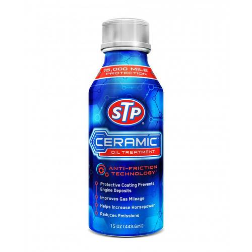 STP CERAMIC OIL TREATMENT 15.000MIL-24000KM 443.6ML/محسن وحماية للمكينة