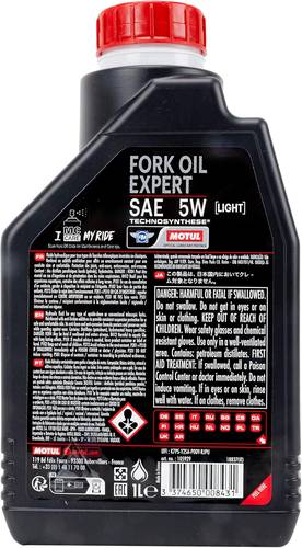 Motul | Fork Oil Expert 5W Light Motorcycle Suspension Fluid - 1 Liter