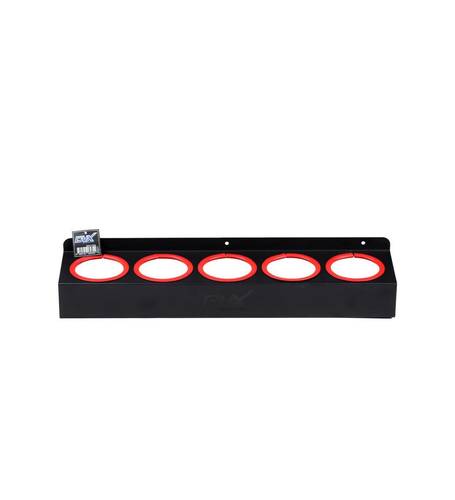 DVX | WALL MOUNTED 5-HOLE SPRAY BOTTLE RACK / ORGANIZER