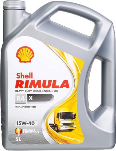 Shell Rimula R4 X | 15W-40 Heavy Duty Diesel Engine Oil - 5L