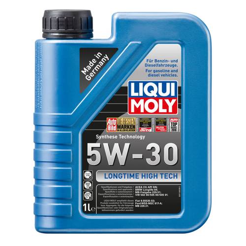 LIQUI MOLY Longtime High Tech | 5W-30 Synthetic Technology Low-Friction Motor Oil - 1L