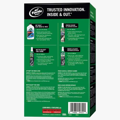 TURTLE WAX KIT DETAILING STARTER 6PIC / جموعة العناية الكاملة 6 قطع