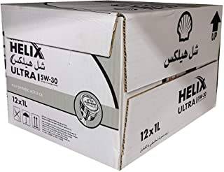 شل | هيلكس كرتون 12 حبة زيت محرك 5W30 A5/B5 ألترا بنزين وديزل 1 لتر.