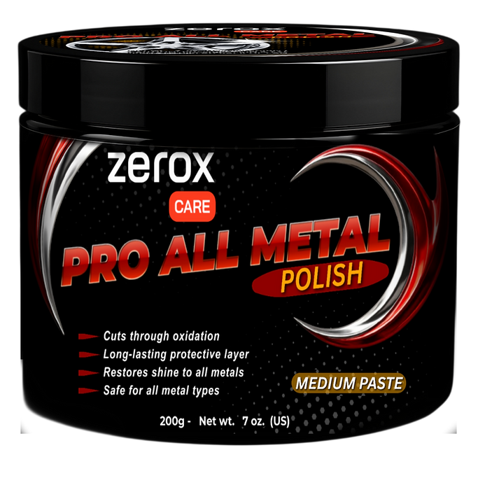 ملمع كروم ومعادن/ ZEROX PRO ALL METAL POLISH 300G USA