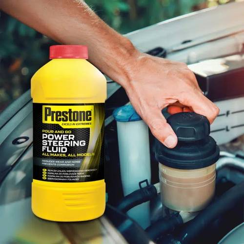 Prestone | Power Steering Fluid All Makes All Models Pour and Go - 355 mL