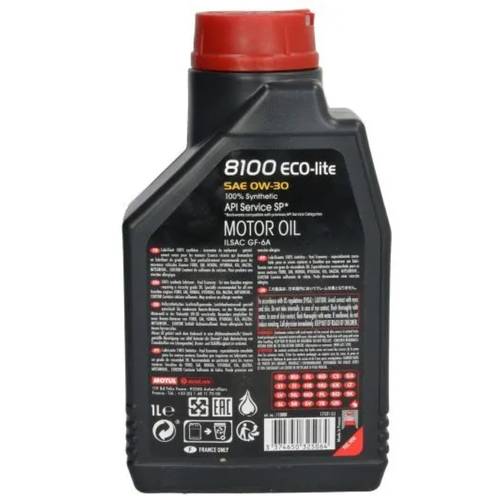 Motul | 8100 Eco-clean Motor Oil 0W-30 100% Synthetic - 1L