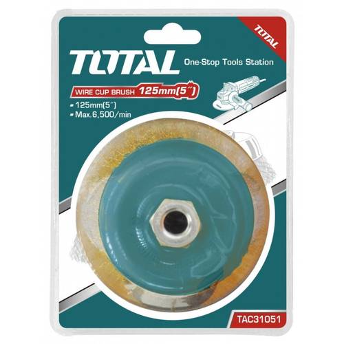 TOTAL TAC31051 WIRE CUP BRUSH 125MM (5)