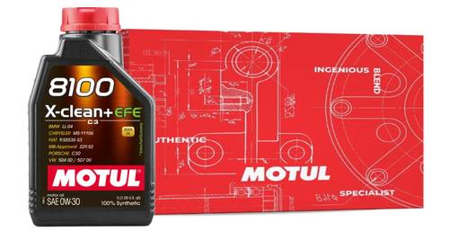 Motul | 8100 X-clean + EFE SAE 0W-30 Full Synthetic Motor Oil Carton