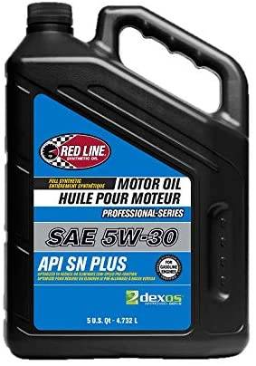 Red Line | Professional-Series Fully Synthetic Motor Oil 5W-30 dexos1 (1.25 U.S. Gallons / 4.732L)