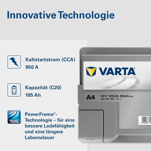 VARTA battery AGM AH105