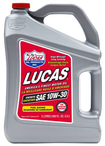 LUCAS ENGINE OIL 10W30 FULLY SYNTHEIC  5L