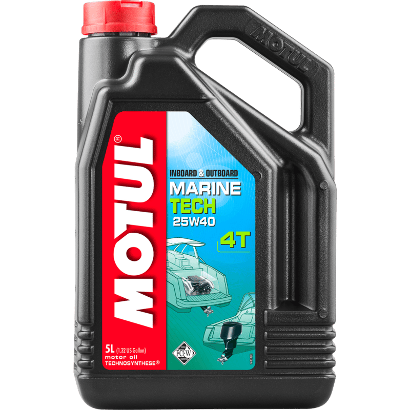 موتول | مارين تك زيت محركات بحرية رباعية الأشواط 25W-40 4T Marine Tech - سعة 5 لتر