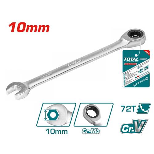 توتال مفتاح شق رنج طقطيقة 10مم (TCSPAR101)