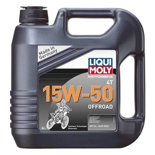 Liqui Moly | Motorbike 4T 15W-50 Offroad Synthetic Oil - 4L