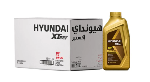  هيونداي | كرتون زيت محرك TOP 5W-30 تخليقي بالكامل 1 لتر * 12 علبة