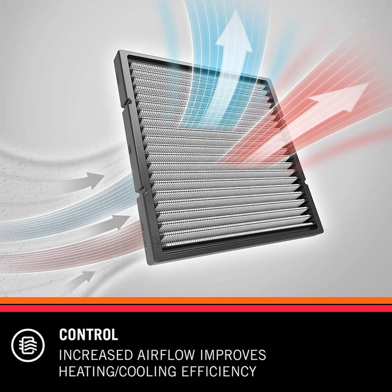 K&N | Cabin Air Filter Washable and Reusable for GMC & Chevrolet Models - (2012-2026)