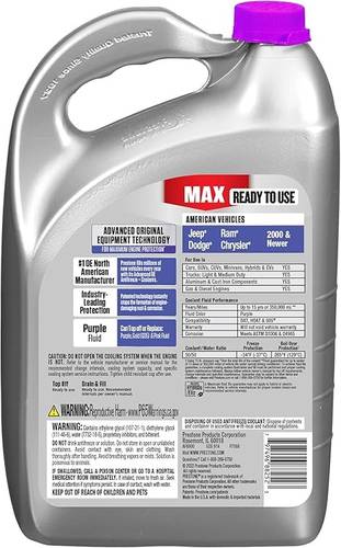 prestone max af6900 50/50 3.78l purple
