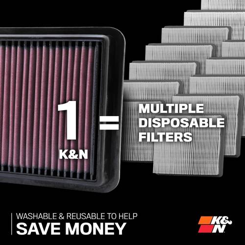 K&N | High-Performance Engine Air Filter for Isuzu and Mazda (2012-2025)