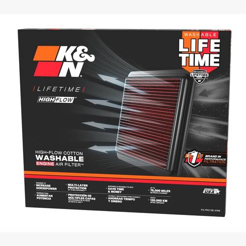 K&N | High-Flow Replacement Air Filter for Toyota Tundra V8 Models (2010-2026)