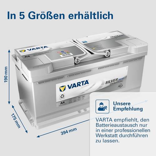 VARTA battery AGM AH105