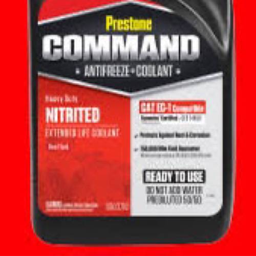  PRESTONE COMMAND HEAVY DUTY PREDICULED ANTIFREEZEE COOLANT FOR DIESEL 50/50 3.78LTR