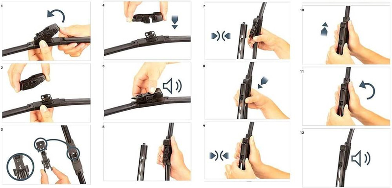 Bosch | AeroEco AE22 Premium Performance OE Innovation Flat Wiper Blade (22-Inch / 550mm)