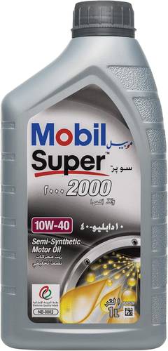 موبيل | زيت محرك سوبر 2000 نصف تخليقي لزوجة 10W-40 -السعة 1 لتر