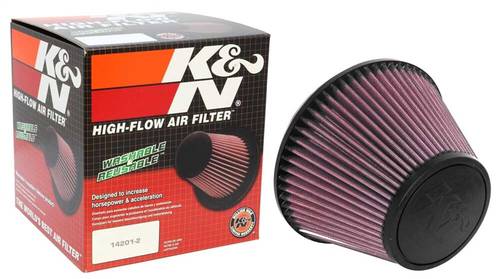 K&N | Universal Clamp-On Short Cone Sport Air Filter (6 Inch Flange)